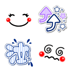 [LINE絵文字] 良く使うシンプル絵文字基本の画像