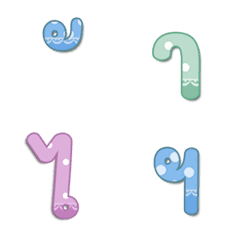 [LINE絵文字] font thai pastel-2の画像