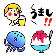 [LINE絵文字] いい加減なやつら★夏絵文字の画像