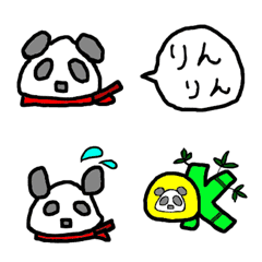 パンダのりんりんじゃ（絵文字バージョン）の絵文字メイン画像