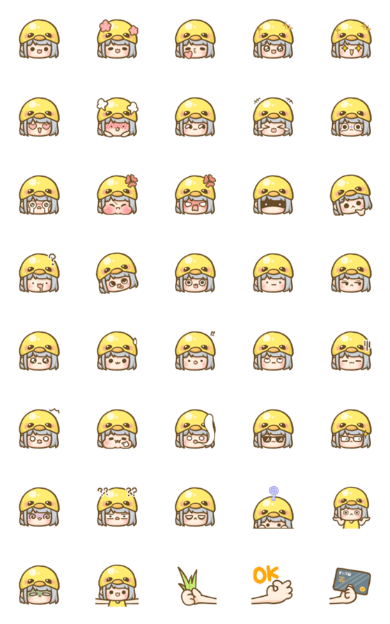 [LINE絵文字]KaKa daily emojiの画像一覧