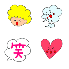 [LINE絵文字] colorful Afroの画像