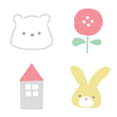 北欧◉シンプルで使いやすい動物たちの絵文字メイン画像