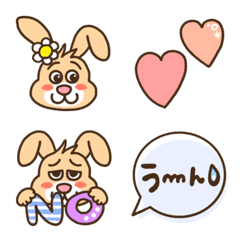 [LINE絵文字] うさぎのラビちゃんたち♡絵文字の画像