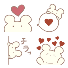 [LINE絵文字] かわいいくまの絵文字❤︎の画像