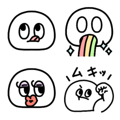 [LINE絵文字] 白くてまるいのの画像