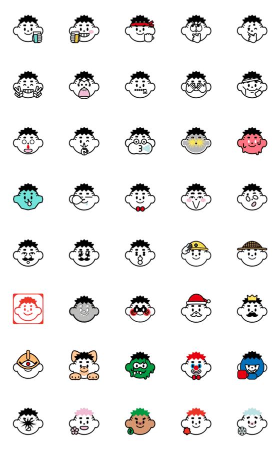 [LINE絵文字]BOY EMOJI 03の画像一覧