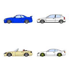 [LINE絵文字] USDM・JDMスタイルの車絵文字の画像