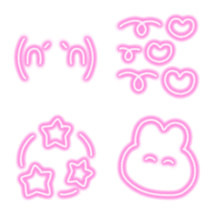 [LINE絵文字] neon pink.の画像