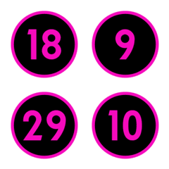 [LINE絵文字] Blackpink color numbers (1-40)の画像