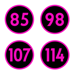 [LINE絵文字] Blackpink color numbers (81-120)の画像