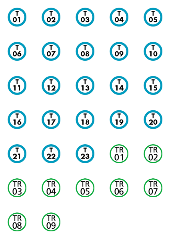 [LINE絵文字]地下鉄東西線のナンバリングの画像一覧