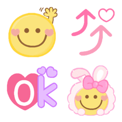 [LINE絵文字] ☆ゆめかわいい☆スマイリー☺（改訂版）の画像