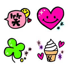 [LINE絵文字] 普段使い❤︎かわいい絵文字の画像