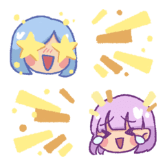 [LINE絵文字] Pastel Girlsの画像