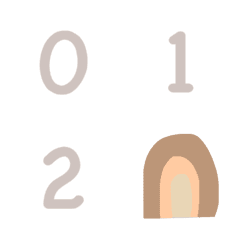 [LINE絵文字] Brown blur emojiの画像