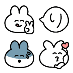 見やすいうさこ5(シュール)の絵文字メイン画像