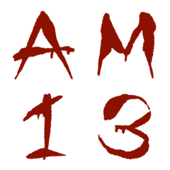 [LINE絵文字] Scary Blood Fontの画像