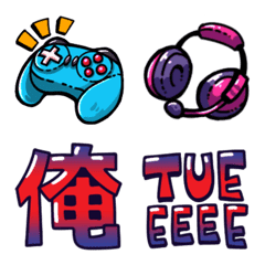 [LINE絵文字] ゲーム絵文字の画像