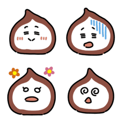 [LINE絵文字] モチモチあんころもち絵文字の画像