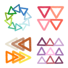 [LINE絵文字] On your behalf shape - triangleの画像