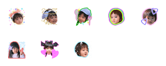 [LINE絵文字]EMIRI and ERENA emoji7の画像一覧