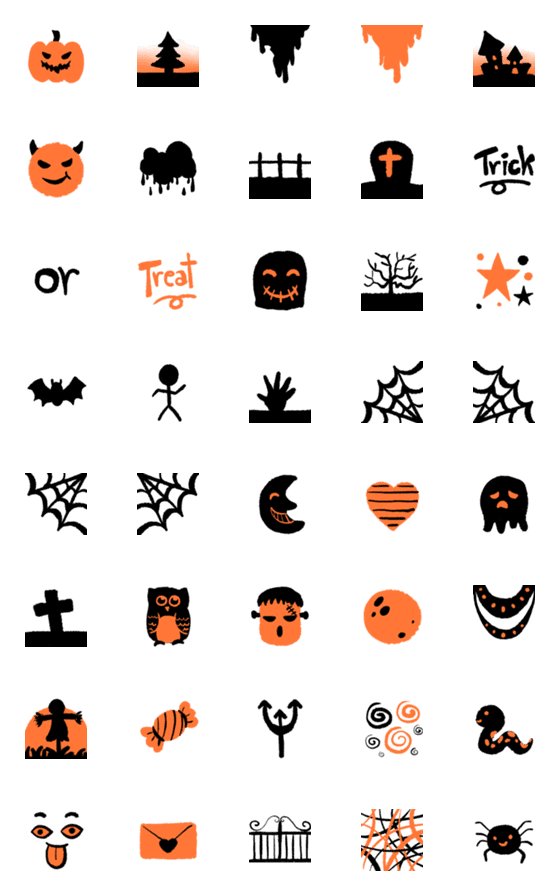 [LINE絵文字]This is Halloween Emojiの画像一覧