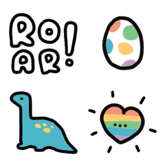 [LINE絵文字] have a dino dayの画像