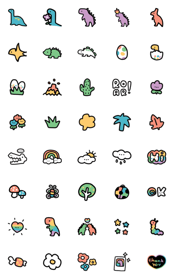 [LINE絵文字]have a dino dayの画像一覧