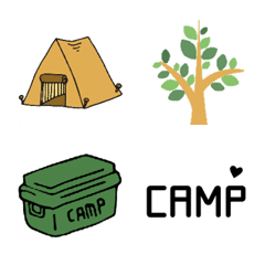 [LINE絵文字] キャンプCAMPの絵文字の画像