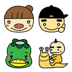 [LINE絵文字] "きのこ村”のゆかいな仲間たちの画像