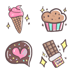[LINE絵文字] Sweet Bakery  Dessert Emojiの画像