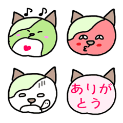 [LINE絵文字] レタスのネコ☆レタコ☆の画像