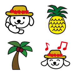 [LINE絵文字] Aloha Hat Dogの画像