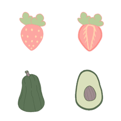 [LINE絵文字] Pastel Fruitの画像