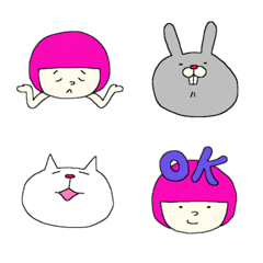 [LINE絵文字] ねこらしきものたち絵文字1の画像