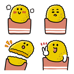 さくさくハッシュドポテト絵文字の絵文字メイン画像