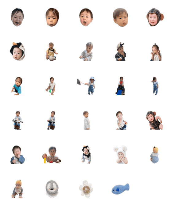 [LINE絵文字]Haru's emoji 01の画像一覧
