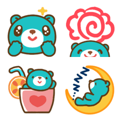 [LINE絵文字] くまのわくわく絵文字の画像