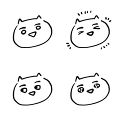 [LINE絵文字] ゆるっと猫っぽいものの画像