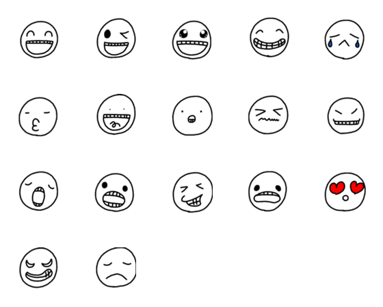 [LINE絵文字]歯がある顔文字の画像一覧