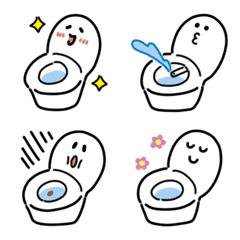 [LINE絵文字] おちつくトイレ絵文字の画像