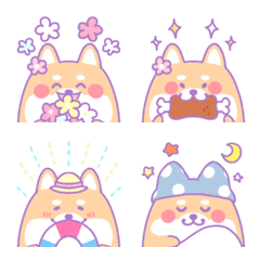 ゆめかわいい柴犬さん絵文字の絵文字メイン画像