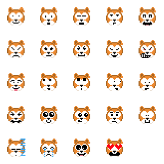 [LINE絵文字]8-Bit HACHIKOの画像一覧