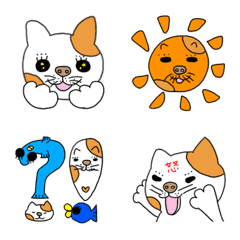 [LINE絵文字] ぶたはな猫のミケの画像