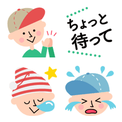 [LINE絵文字] 帽子の男の子の画像