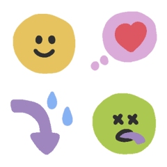 [LINE絵文字] はっきりくっきり絵文字の画像