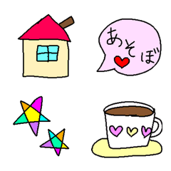 [LINE絵文字] 日常で使いやすいカラフル絵文字の画像