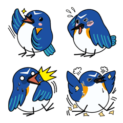 [LINE絵文字] 青い鳥の絵文字の画像