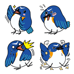 青い鳥の絵文字の絵文字メイン画像